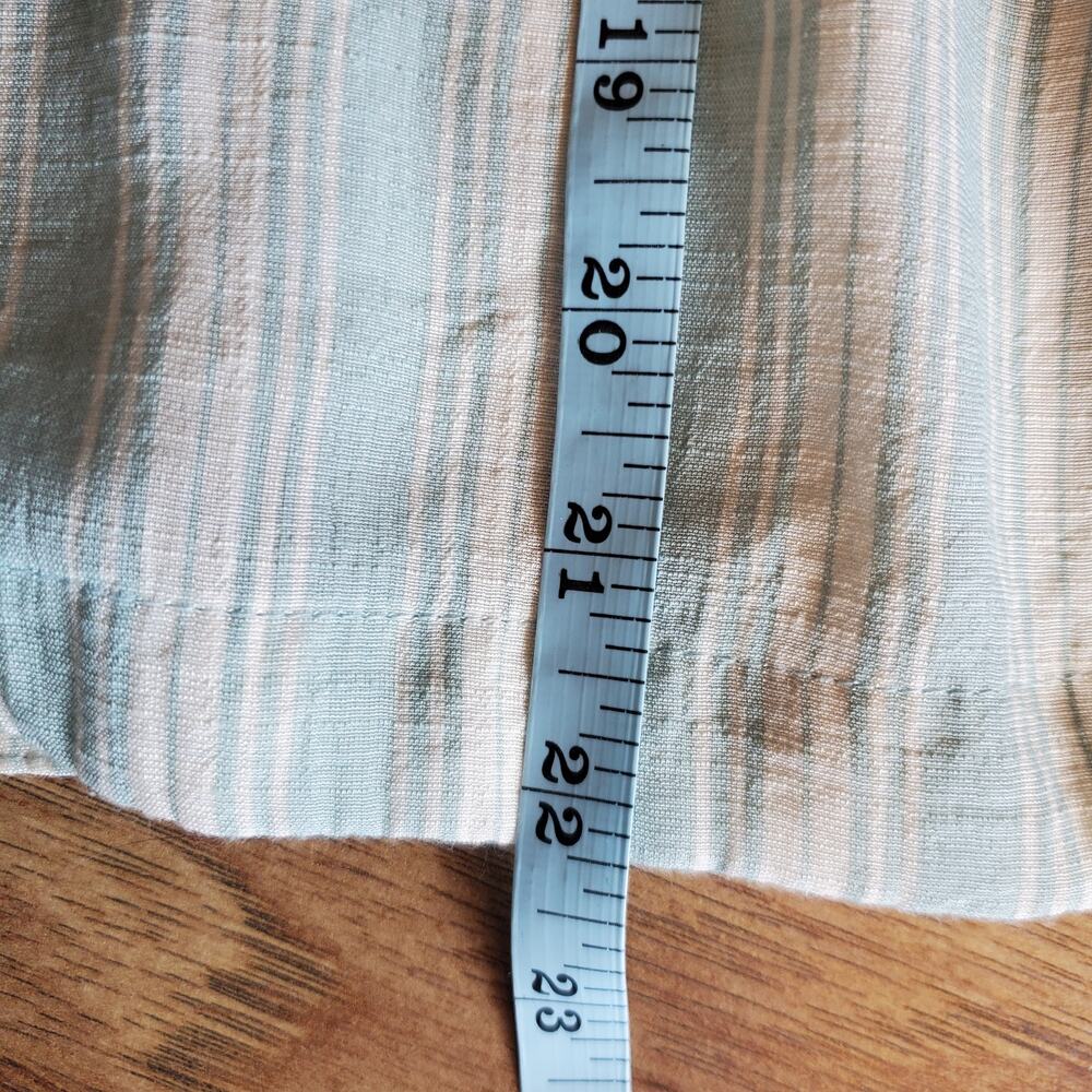 LC Lauren Conrad Blouse Size Small Striped Elastic Top Ruffled Trim - Picture 6 of 6